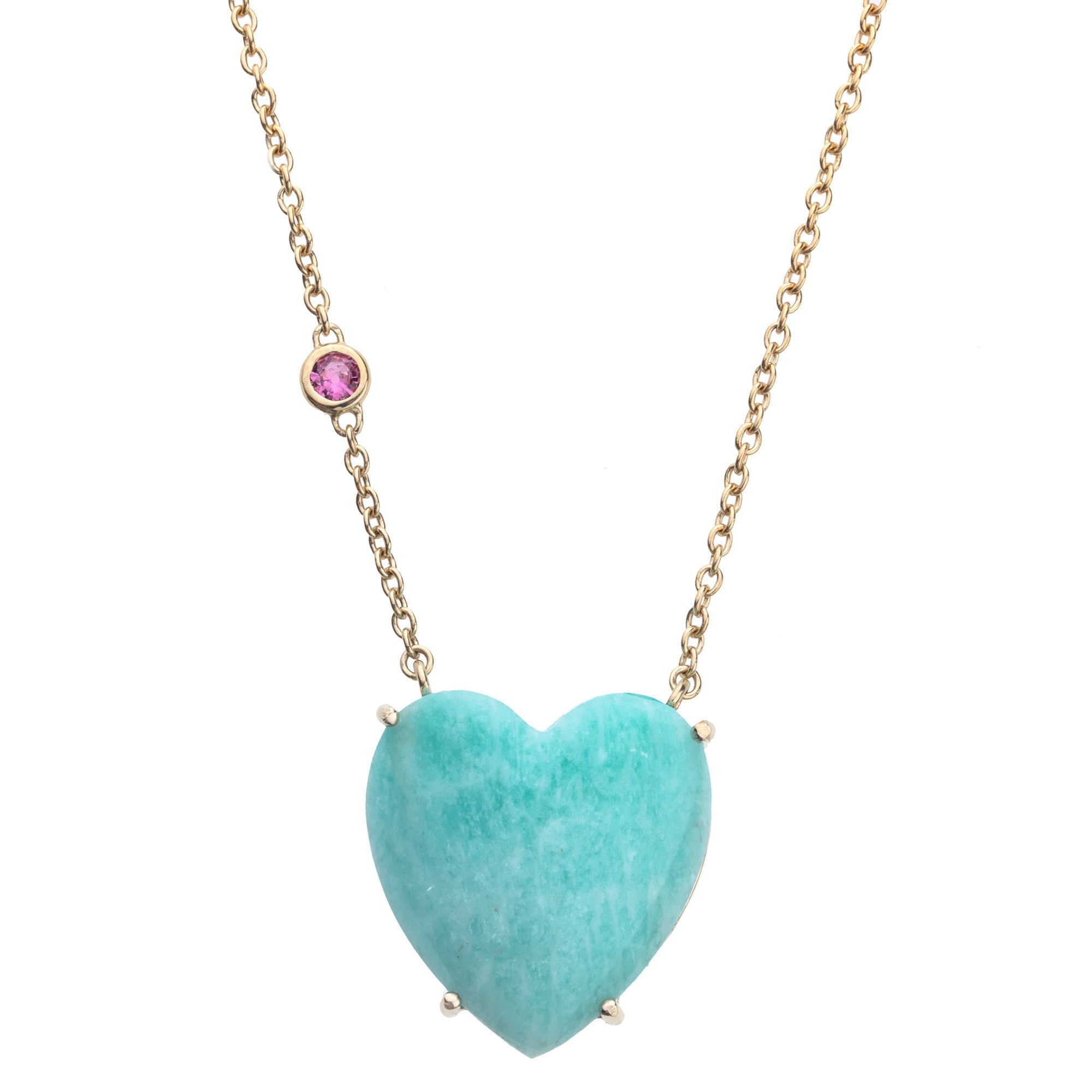LOVE Carved Heart Necklace with Gold Setting SALE