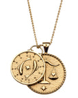 PISCES JW Zodiac Pendant Coin - Feb 19 - Mar 20