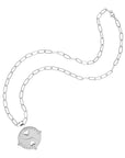BALANCE JW Small Pendant Coin in Silver