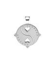 BALANCE JW Small Pendant Coin in Silver