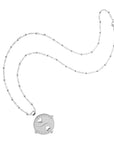 BALANCE JW Small Pendant Coin in Silver