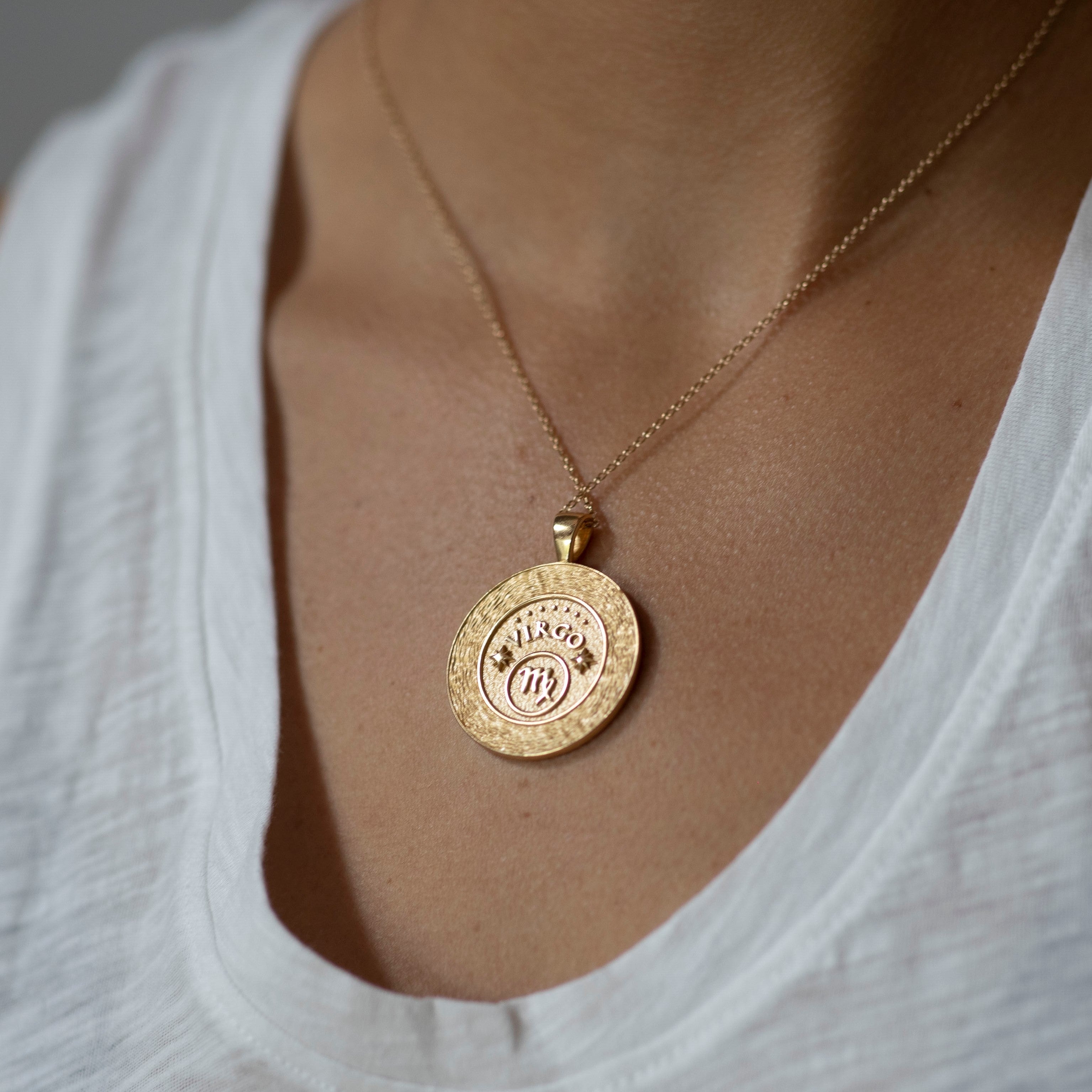VIRGO JW Zodiac Pendant Coin - Aug 23 - Sep 22