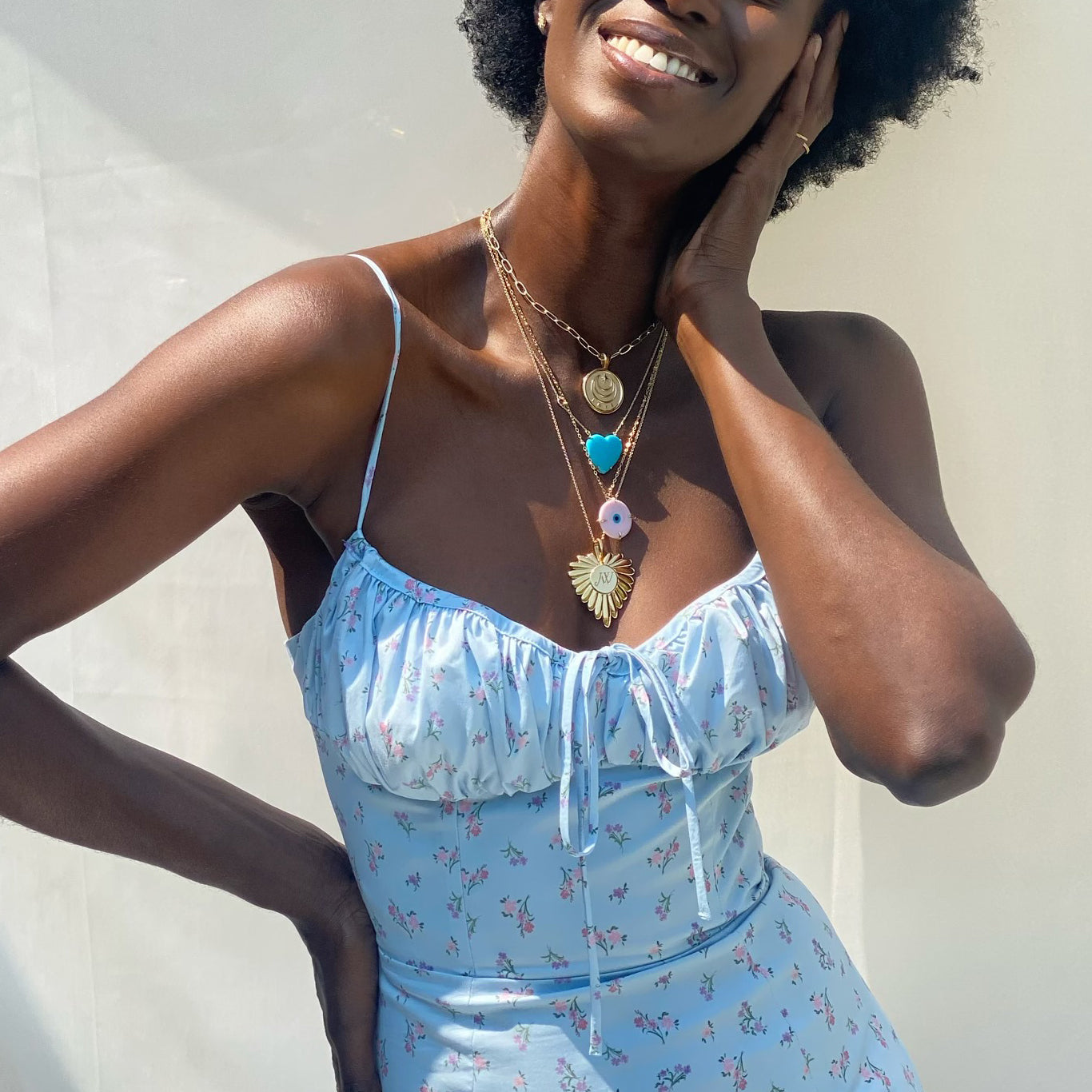 PROTECT Evil Eye & Northstar 10k Pendant