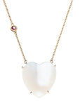 LOVE Carved Heart Necklace with Gold Setting SALE
