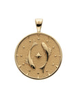 PISCES JW Zodiac Pendant Coin - Feb 19 - Mar 20